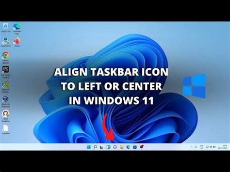 How to align taskbar icon to left or center in windows 11 | How to move ...