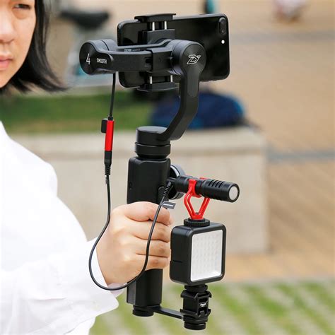 Zhiyun Smooth 4 Q DJI Osmo Mobile 2 Gimbal Shooting Setup Vlogging BOYA ...