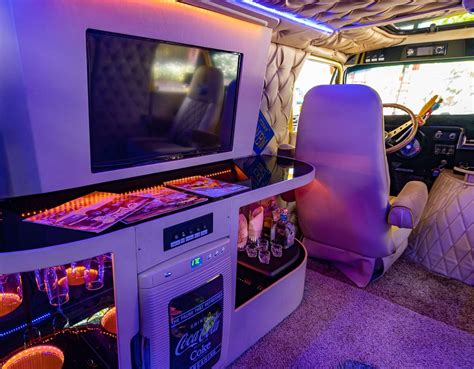 This Yellow Dodge Van's Interior Gives an 80s Vibe for When You’re ...