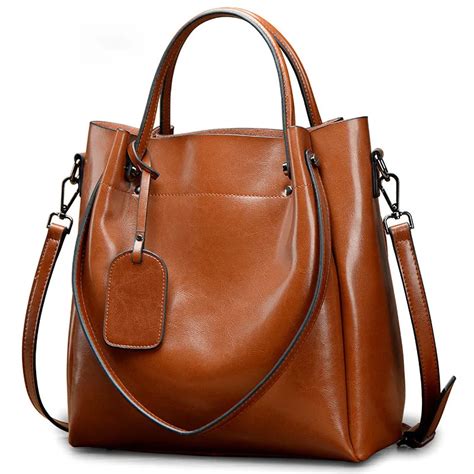 Vintage fashion Women Leather Handbags High Quality Designer Women's Shoulder Bag Large Capacity ...