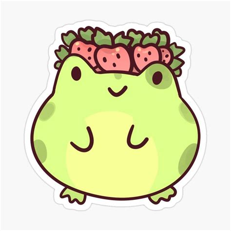 cute frog Sticker by narykkoi | Рисунки лягушек, Милые каракули ...