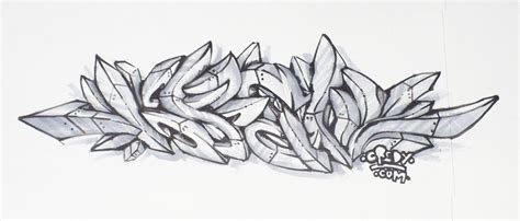 Graffiti Sketch 3D TUTORIAL by KreDy on DeviantArt