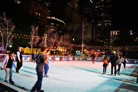 Outdoor Ice Skating Rinks in Los Angeles, California