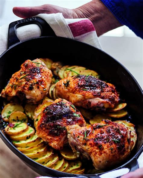 Ina Garten's Skillet-Roasted Lemon Chicken and Potatoes Recipe