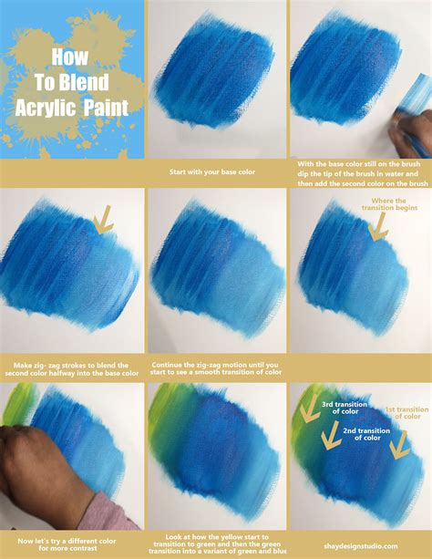 How to Blend Acrylic Paint | Acrylic painting diy, Acrylic painting ...