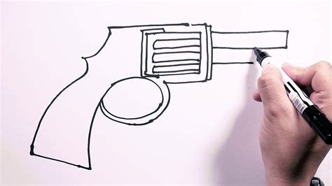 Easy Pistol Drawing at GetDrawings | Free download