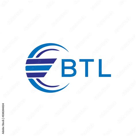 BTL letter logo. BTL blue image on white background. BTL vector logo ...