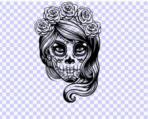 Woman Sugar Skull SVG PNG Download Cut File Svg Sugar Skull - Etsy