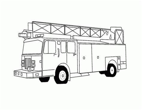 Free Printable Fire Truck Coloring Pages - Coloring Home