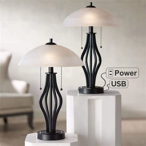 Best pair white pull chain table lamps - Your House