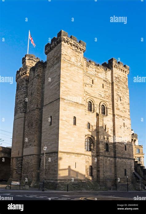 Newcastle castle keep in Newcastle upon Tyne, north east England UK Stock Photo - Alamy