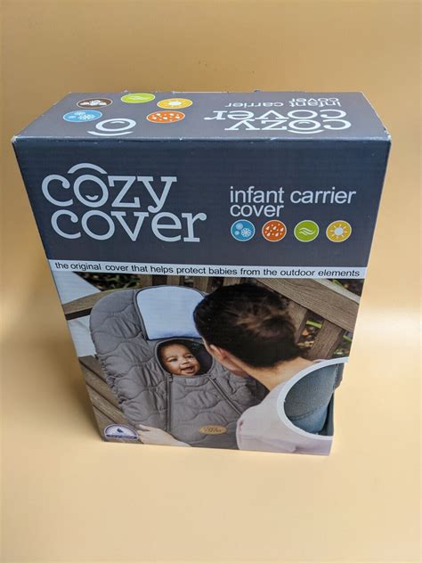 Cozy Cover Infant Carrier Cover - Secure Baby Car Seat Cover - Gray ...