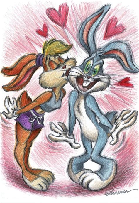 Bugs Bunny & Lola Bunny Kiss [Looney Tunes] - Original - Catawiki