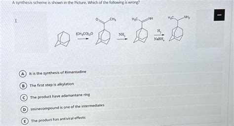 A synthesis scheme is shown in the Picture. Which of | Chegg.com