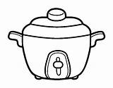 Olla Panela Pentola Colorir Feijoada Stew Imprimir Cooking Acolore  sketch template