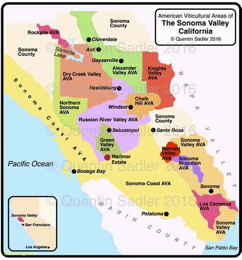 Map Of Sonoma California Area - Printable Maps