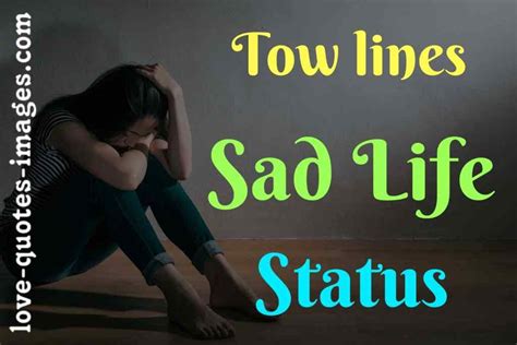 Best Sad Life Status in English 2 Lines Images » Love Quotes Images