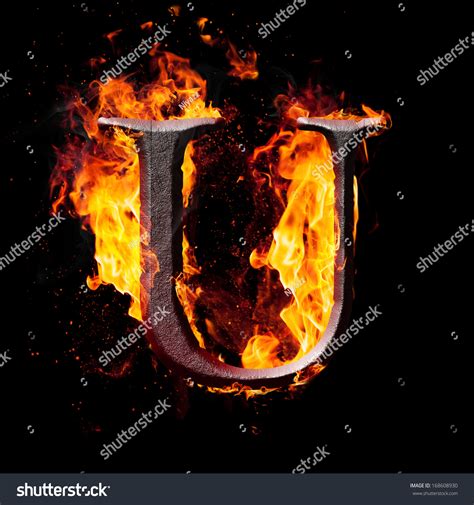 Letters Symbols Fire Letter U Stock Illustration 168608930 | Shutterstock