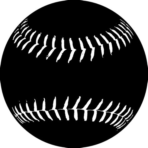 Black Softball Clip Art at Clker.com - vector clip art online, royalty ...