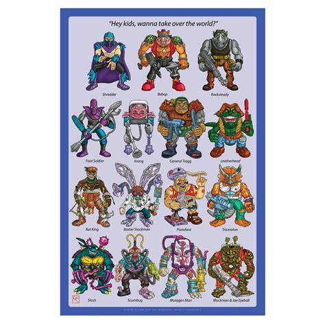 TMNT Villains Poster on Storenvy