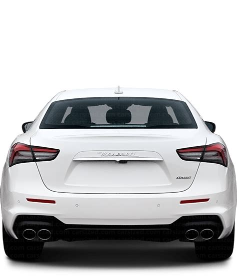 Maserati Ghibli 2017-present Dimensions Rear View