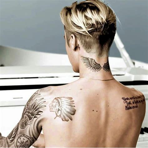 #justinbieber #tattoos | Justin bieber tattoos, Justin bieber neck ...