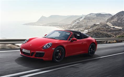 Red Porsche 911 convertible on road during daytime HD wallpaper ...