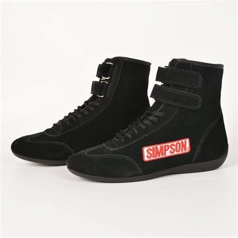 Simpson Hightop Shoes - Black - JOES Racing Products