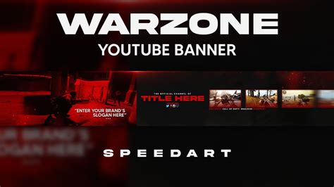 'Call of Duty: Warzone' YouTube Banner | Photoshop Speed Art - YouTube