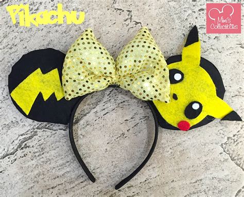 Pikachu Pokemon Inspired Mouse Ears