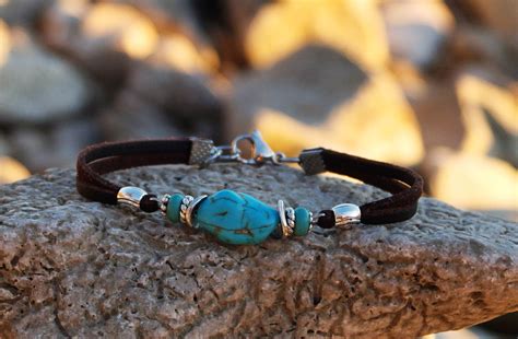 Turquoise Bracelet Turquoise Beads Bracelet Boho Bracelet Free Shipping - Etsy