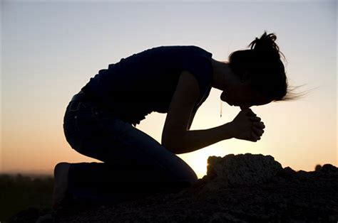 kneeling prayer | Hearing From Jesus