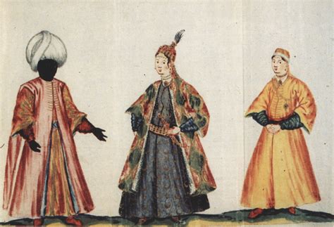 Two women and a eunuch – Ottoman Turkish Garment Database