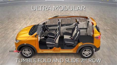 Renault Triber interior space, all 4 seating modes explained - Video