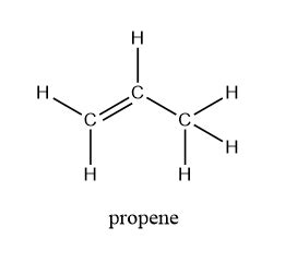 Write a condensed structural formula for propene. | Quizlet