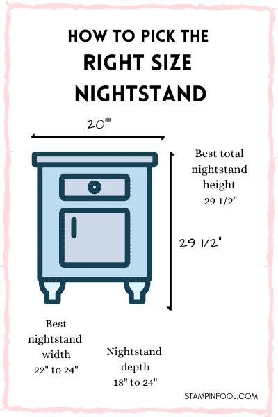 SIMPLE RULES FOR THE RIGHT SIZE NIGHTSTAND EVERY TIME