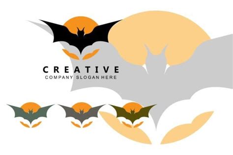 Bat Logo Design Graphic by AR Graphic · Creative Fabrica