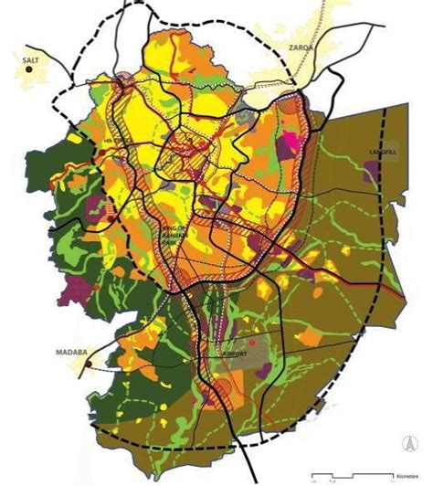 Amman: general location map from Municipality of Greater Amman (2010) | Download Scientific Diagram