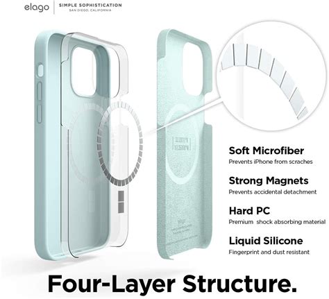 Magsafe Silicone Case for iPhone 12/PRO - Mint :: ELAGO | SLG Design