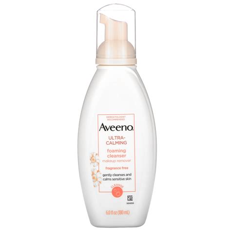 Aveeno, Ultra-Calming Foaming Cleanser, Fragrance Free, 6.0 fl oz (180 ml) - iHerb