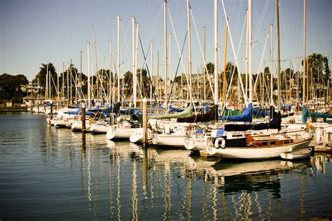 Santa Cruz Harbor | Boats sit docked in the repaired areas o… | Flickr