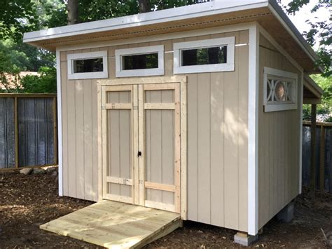 Contemporary Shed | Contemporary Storage, Single-Slant Roof