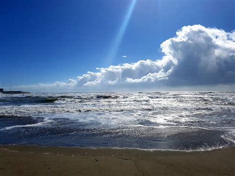 Marina di Carrara Carrara, Waves, Clouds, Beach, Outdoor, Outdoors, The ...