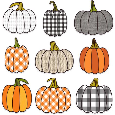 Snapklik.com : 90 Pieces Pumpkin Classroom Bulletin Board Decorations ...