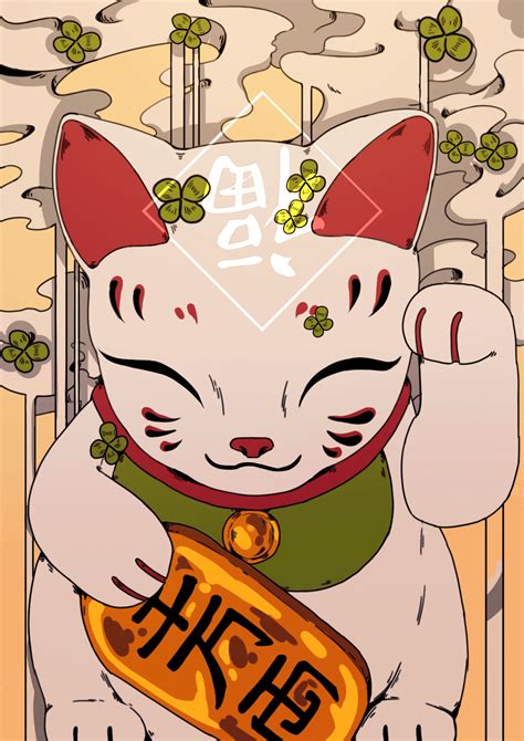 maneki neko | Maneki neko, Neko, Disegni