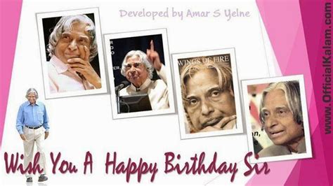 Dr. A.P.J. Abdul Kalam Birthday Wishes Images | Official Kalam