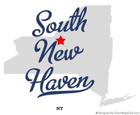 Map of South New Haven, NY, New York