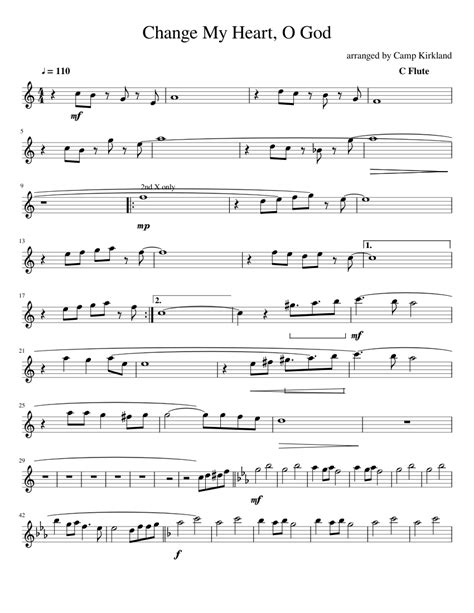 Change My Heart, O God sheet music for Piano download free in PDF or MIDI