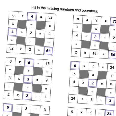 Printable Cross Number Puzzle | Printable Crossword Puzzles