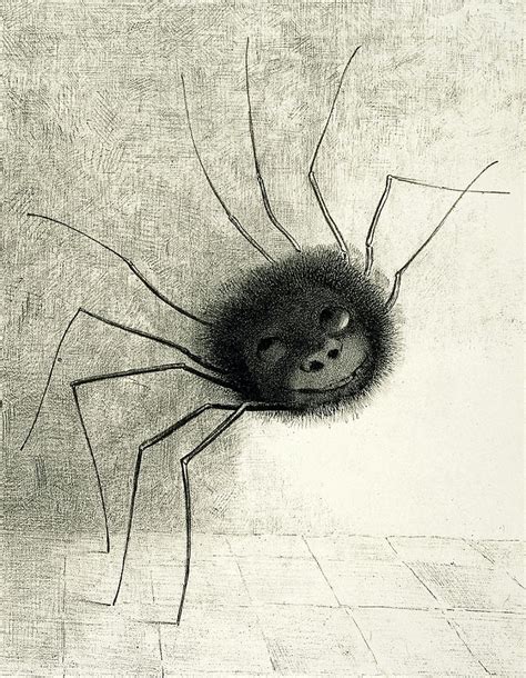 Smiling Spider Painting by Odilon Redon - Fine Art America